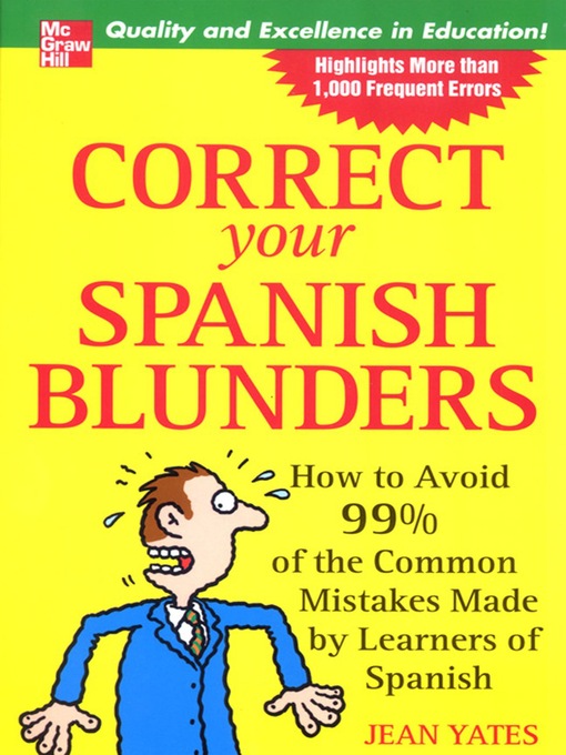 Title details for Correct Your Spanish Blunders by Jean Yates - Wait list